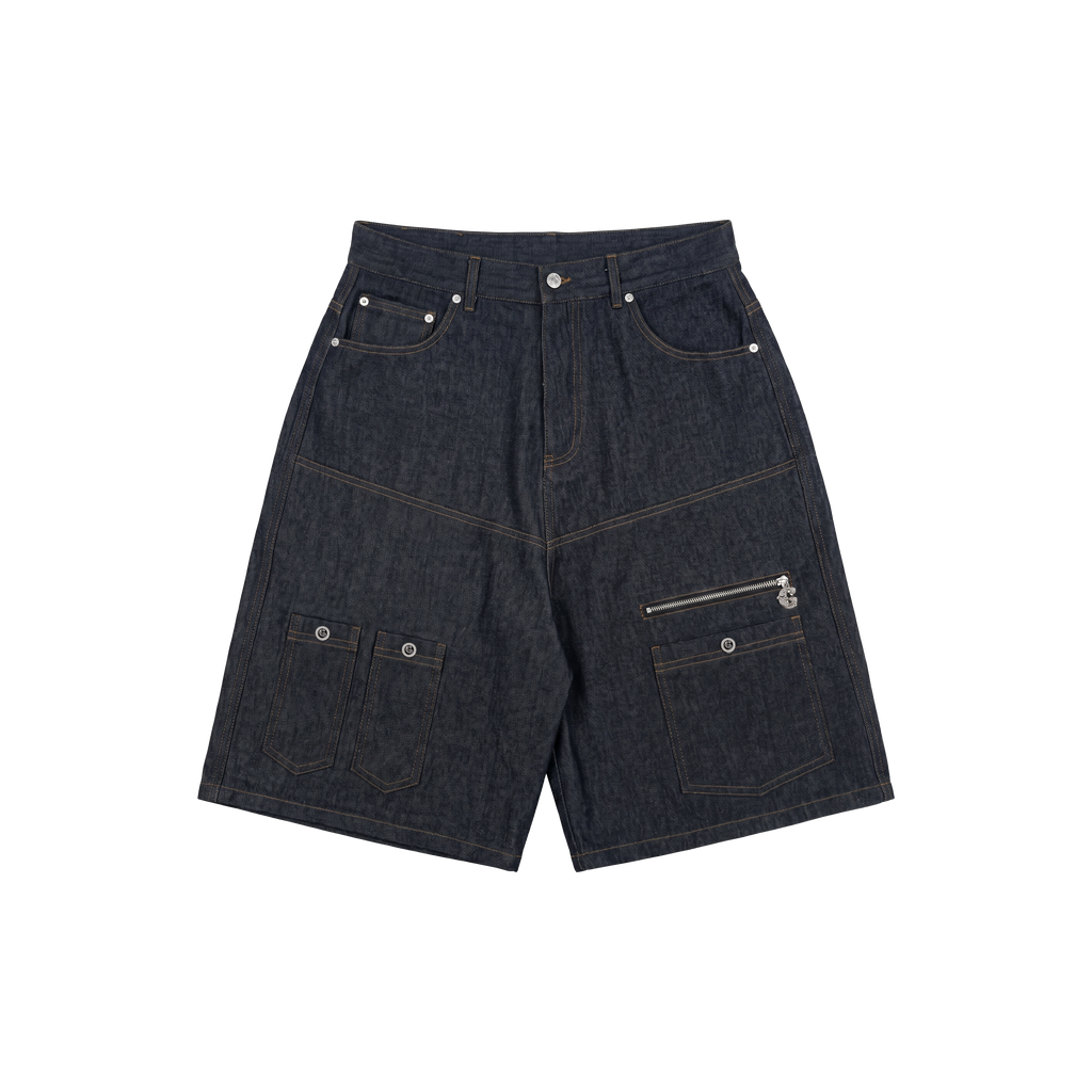 CHRISLV DENIM CARGO SHORTS